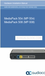 AudioCodes MediaPack 508 Manuale di installazione dell'hardware