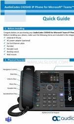 AudioCodes C435HD Краткое руководство