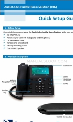 AudioCodes Huddle Room Solution Handbuch zur Schnelleinrichtung