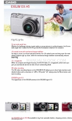 Casio EX-H5BK Brochure