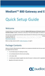 AudioCodes Mediant 800 Quick Setup Manual