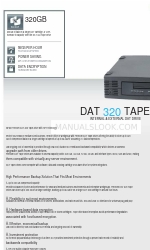 Freecom DAT-320 Datasheet