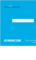 Freecom external hard drives Safety Manuale di sicurezza