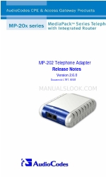 AudioCodes MewdiaPack MP-202 Sürüm Notları