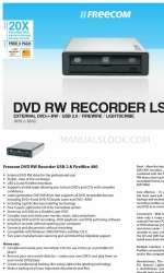 Freecom MOBILE DVD RW RECORDER LS PRO Specifications