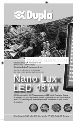 Dupla Nano Lux Manual de instruções de utilização