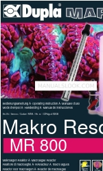 Dupla MARIN Makro Resort MR 800 操作説明