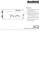 AudioControl ACX-300.1 Manual de inicio rápido