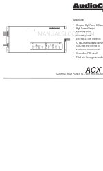 AudioControl ACX-600.6 Hızlı Başlangıç Kılavuzu