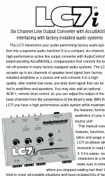 AudioControl LC7i Manuel