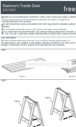 Freedom Stationer's Trestle Desk Інструкція з монтажу