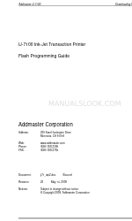 Addmaster IJ-7100 Panduan Pemrograman Flash