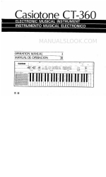 Casio Casiotone CT-360 Manuel d'utilisation