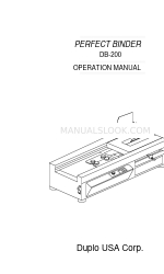 Duplo DB-200 Manual de instrucciones