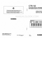 Casio CTK-50 Bedieningshandleiding