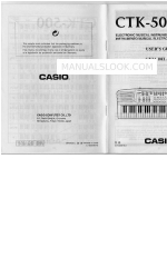 Casio CTK-500 Manual del usuario