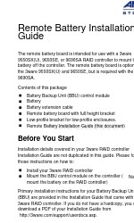 3Ware BBU Remote Battery Посібник з монтажу