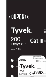 Dupont Tyvek 200 EasyCafe CHF5 Manual de instrucciones