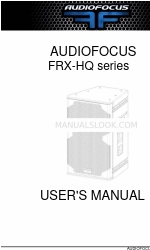 AUDIOFOCUS FR-X 12 HQ Manual do utilizador