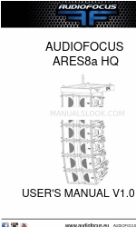 AUDIOFOCUS ARES8a HQ Manual do utilizador