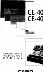 Casio CE-4050 Manuale di istruzioni per l'operatore