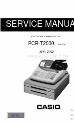 Casio PCR-T2000 Manual de servicio