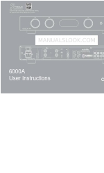 Audiolab 6000 Series User Instructions