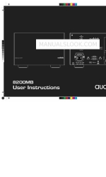 Audiolab 8200MB Instructions pour l'utilisateur