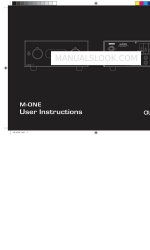 Audiolab M-ONE Instructions pour l'utilisateur