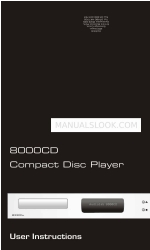 Audiolab 8000CD Інструкція користувача