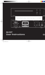 Audiolab M-CDT Petunjuk Pengguna