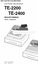 Casio TE-2200 Руководство дилера