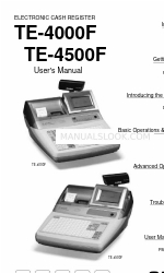 Casio TE-4000F Series Manuel de l'utilisateur