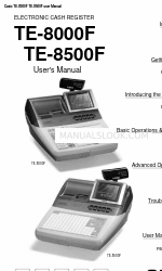 Casio TE-8500F Series User Manual