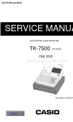 Casio TK-7500 Manual de serviço