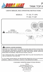 Dura Heat TT-15S Podręcznik użytkownika i instrukcja obsługi
