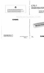 Casio CPS-7 Manuale operativo