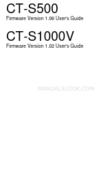 Casio CT-S1000V User Manual