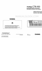 Casio CTK-100 Manuale operativo