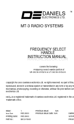 Daniels Electronics Ltd. MT-3 Руководство по эксплуатации