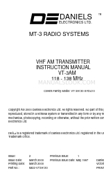 Daniels Electronics Ltd. MT-3 Руководство по эксплуатации