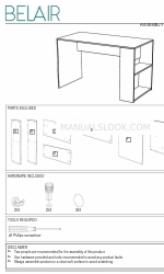 Belair COMBO DESK Assembly Instructions