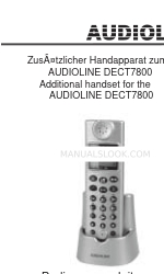 AUDIOLINE DECT7801 Operating Instructions Manual