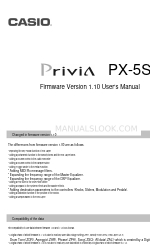 Casio Privia PX-5S Manual del usuario