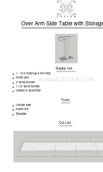 3x3 custom Over Arm Side Table with Storage 매뉴얼