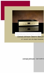 Conrad-Johnson ET7 Owner's Manual