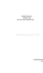 Conrad-johnson design PREMIIER TWO Manuale d'uso