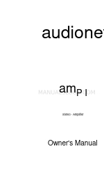 Audionet AMP 1 Benutzerhandbuch