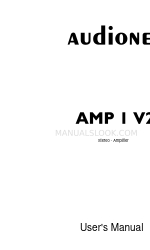 Audionet AMP 1 V2 Manual do utilizador