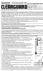 Danner PONDMASTER CLEARGUARD 15810 Instructies